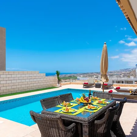 Torviscas Sunset Villa 4 Rooms With Air-Conditioning & Private Jacuzzi Willa Costa Adeje (Tenerife)