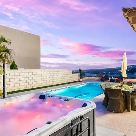 别墅 Torviscas Sunset 4 With Air-conditioning & Private Jacuzzi